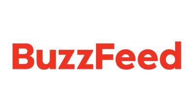 Red Buzzfeed logo used to showcase where our survival fire starter was featured.